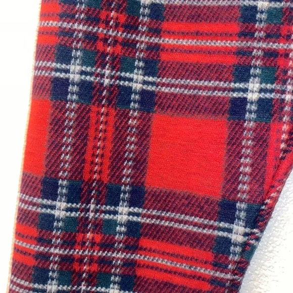 CLOSET CLEAR OUT Vineyard Vines plaid Red and Blue girls size 10 Leggings - Picture 4 of 7